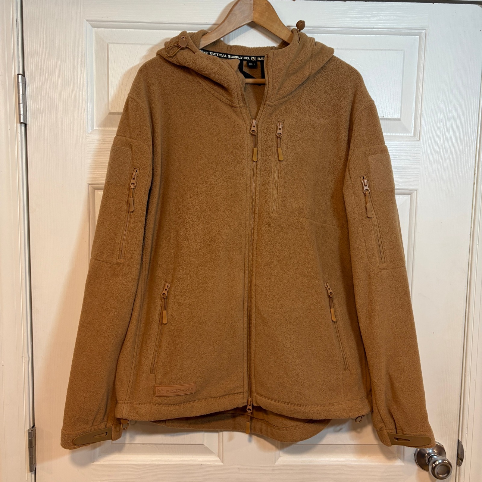 Baerskin Tactical Mens L Fleece Hoodie 3.0 Coyote Brown Jacket Heavyweight Tan